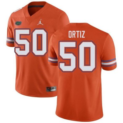 Men's Florida Gators #50 Marco Ortiz NCAA Jordan Brand Orange Authentic Stitched College Football Jersey IDW7362NF